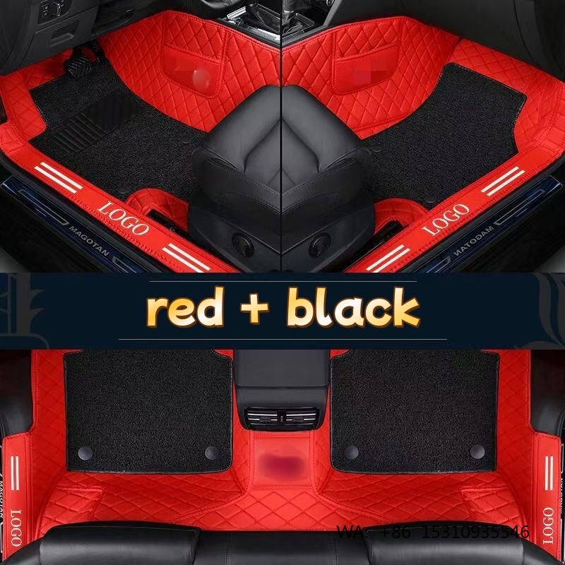 Car Floor Mats Universal Waterproof Leather - Luksusowe, wodoodporne dywaniki samochodowe z ekoskóry