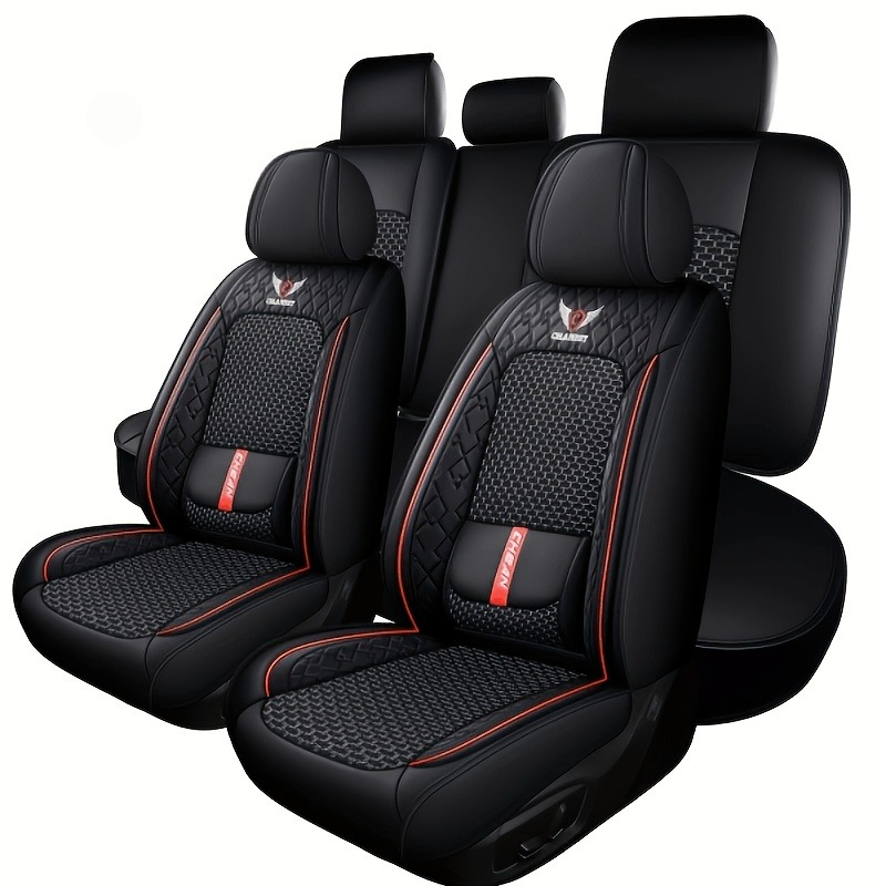 Leather Car Seat Covers Full Set Universal - Pokrowce na siedzenia samochodowe do Polo