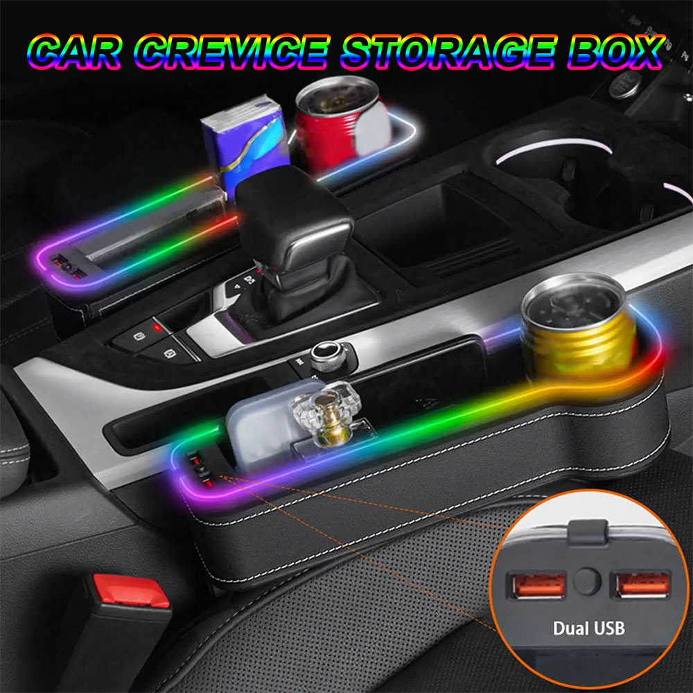 Organizer do samochodu z podśw – Seat Gap Filler Organizer With Usb Charger recenzja i cena