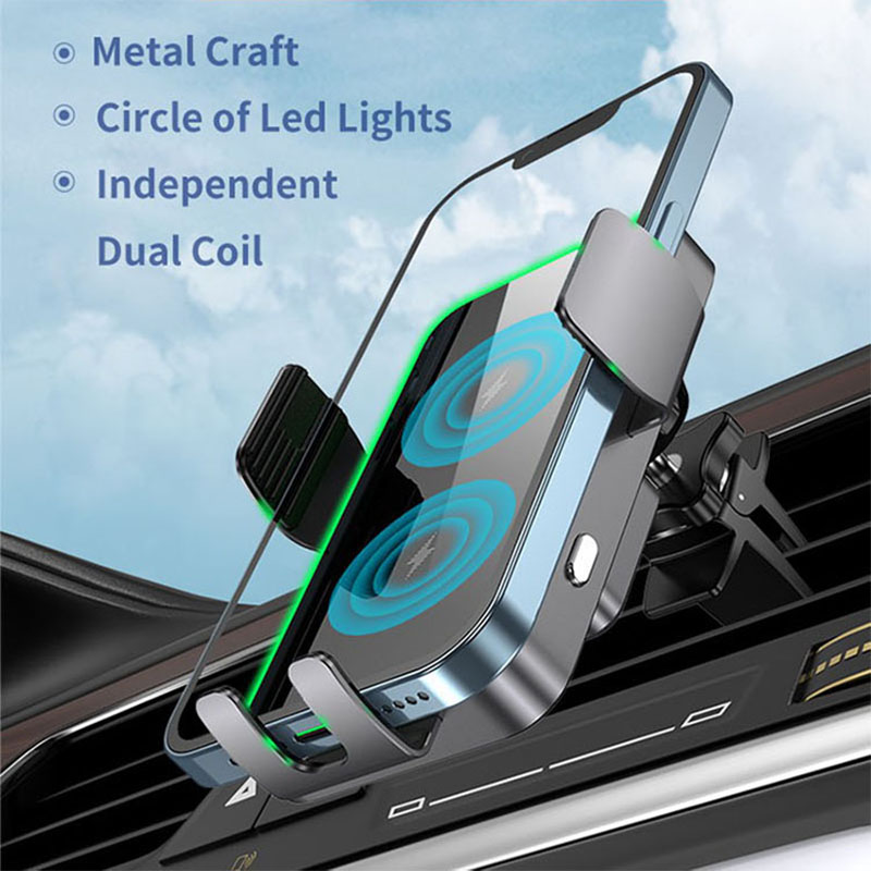 Uchwyt samochodowy na telefon  – Wireless Car Charger Mount Fast Charging recenzja i cena