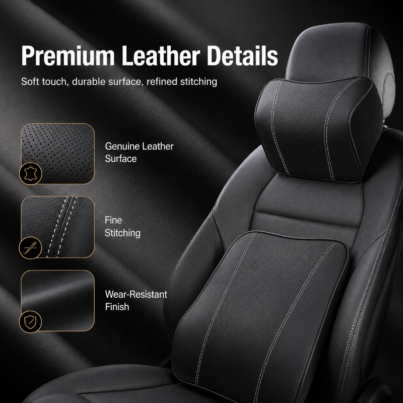 Poduszka pod szyję z pianki me – Memory Foam Car Neck Pillow Lumbar Support recenzja i cena