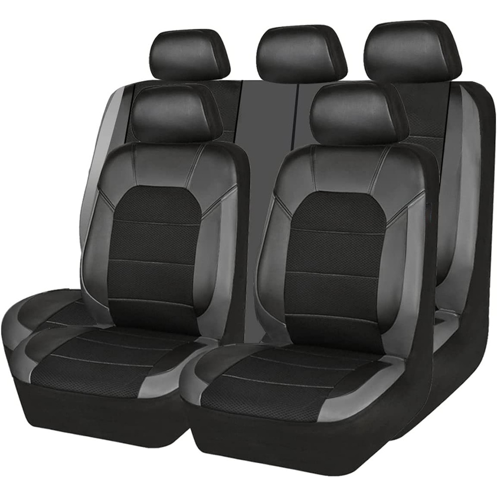 9 sztuk / zestaw Pokrowiec na  – Leather Car Seat Covers Full Set Universal recenzja i cena