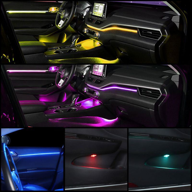 LED-owe oświetlenie ambientowe – Led Ambient Interior Car Lights App Control recenzja i cena