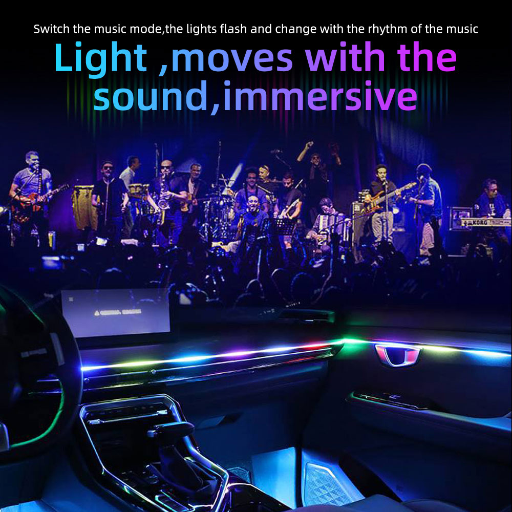 1/2 w 1 110cm 140cm Akrylowa L – Led Ambient Interior Car Lights App Control recenzja i cena