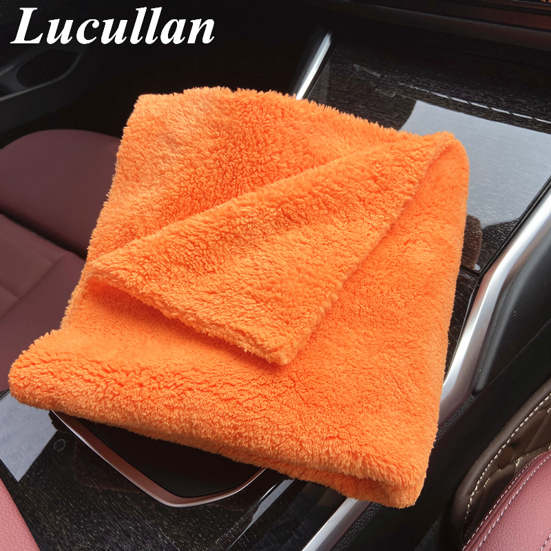 Lucullan 40x40cm pomarańczowy  – Microfiber Car Drying Towel Super Absorbent recenzja i cena